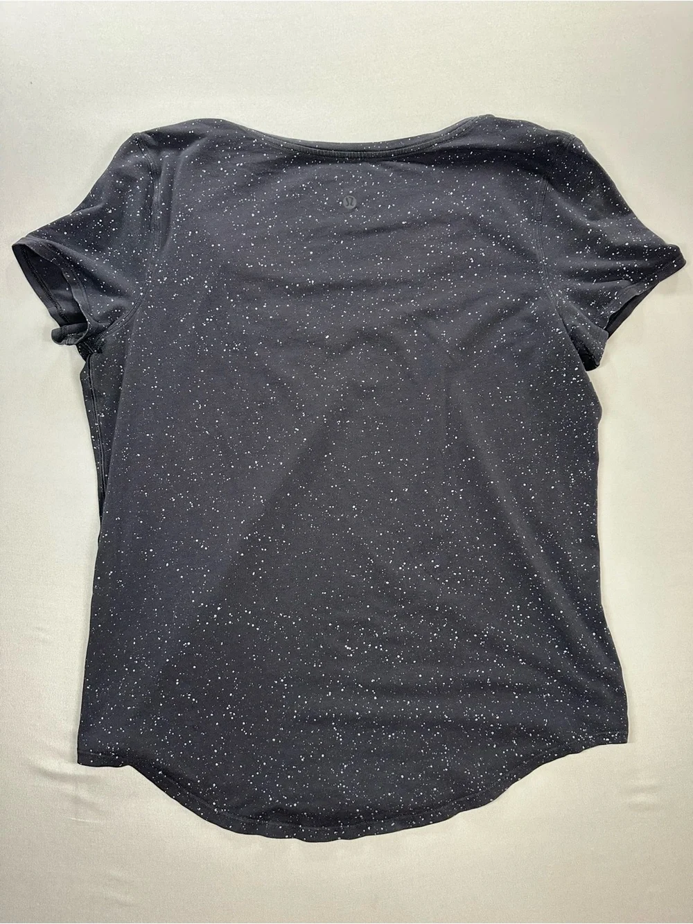 Lululemon Love Tee V-Neck Short Sleeve Shirt, White Splatter - Womens